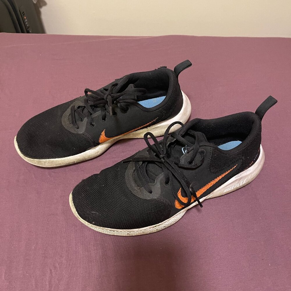 Nike Men's Flex Experience Run 10 Shoes Black/Total Orange - Men's Size 9.5 - Picture 3 of 8